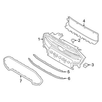 Ford OE - Front Bumper & Grille - Grille & Components