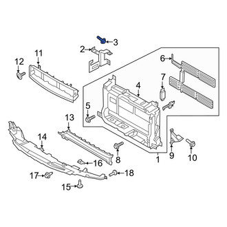 Ford OE - Radiator Support Panel Bolt