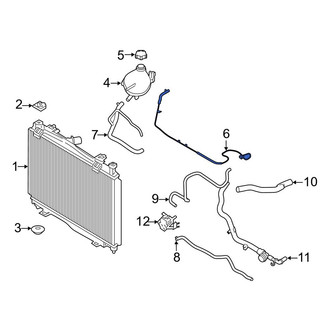 Ford OE - Upper Engine Coolant Overflow Hose