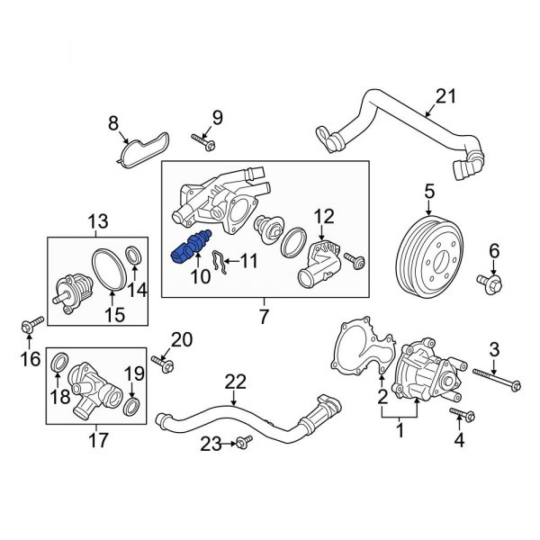 Ford OE 7M5Z12A648B - Engine Coolant Temperature Sensor