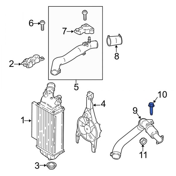 Intercooler Pipe Bolt