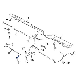 Ford OE - Hood Prop Rod Clip
