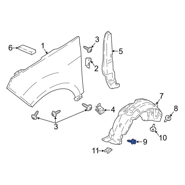 Fender Liner Retainer