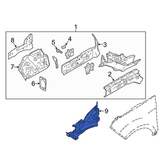 Ford OE - Front Left Fender Rail