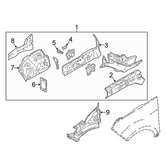 Ford OE - Fender - Structural Components & Rails