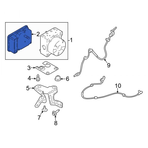 Ford OE GN1Z2C219C ABS Control Module