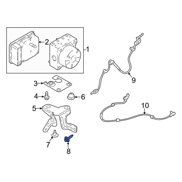 ABS Hydraulic Assembly Screw