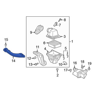 Ford OE - Front Engine Air Intake Hose