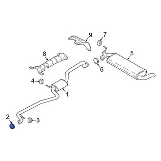 Ford OE - Front Exhaust Muffler Clamp