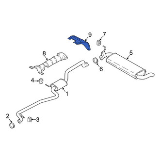 Ford OE - Rear Floor Pan Heat Shield