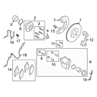 Ford OE - Brake Hydraulic Hose Lock Clip