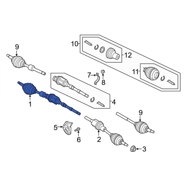 CV Axle Assembly