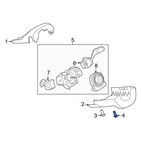 Steering Column Cover Screw