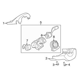 Ford OE - Steering Column - Shroud, Switches & Levers