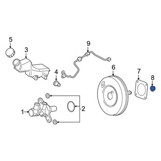 Ford OE - Exhaust System Hanger Nut