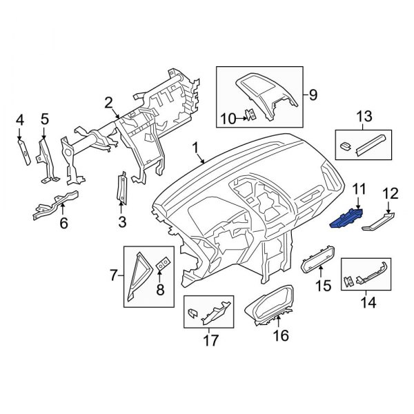 Instrument Panel Storage Compartment