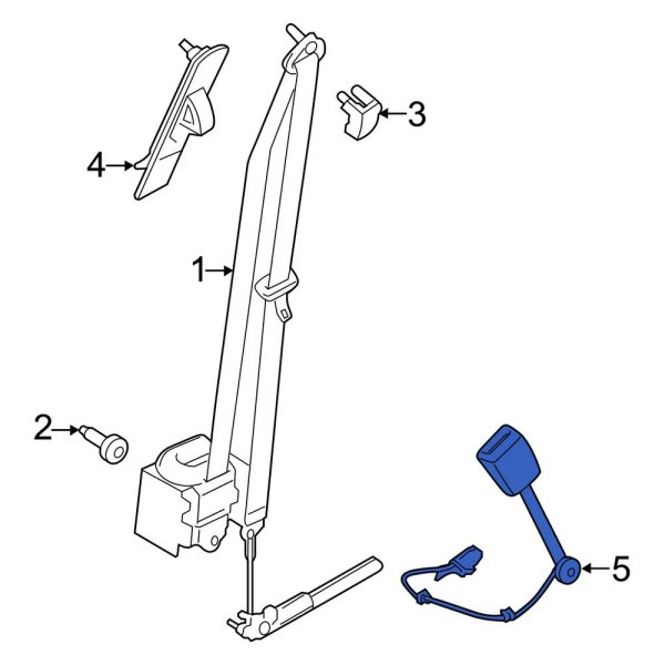 Seat Belt Receptacle