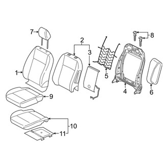 Ford OE - Seats & Tracks - Passenger Seat Components