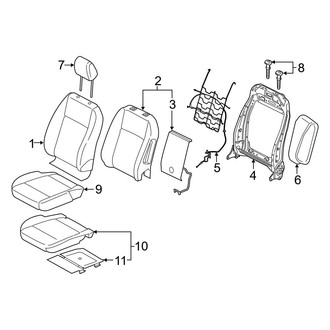 Ford OE - Seats & Tracks - Driver Seat Components