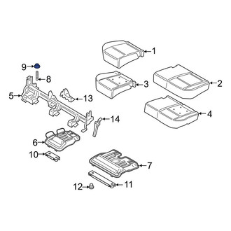 Ford OE - Seat Frame Nut