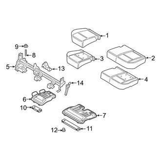 Ford OE - Seats & Tracks - Rear Seat Components (Seat Cushion)