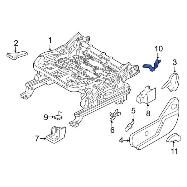 Seat Back Recliner Adjustment Handle