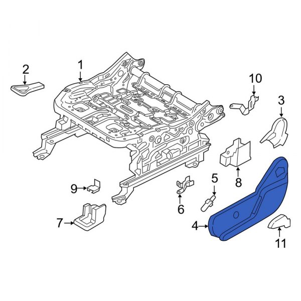 Seat Frame Trim Panel