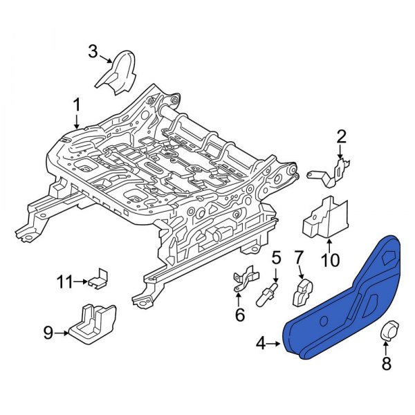 Seat Frame Trim Panel