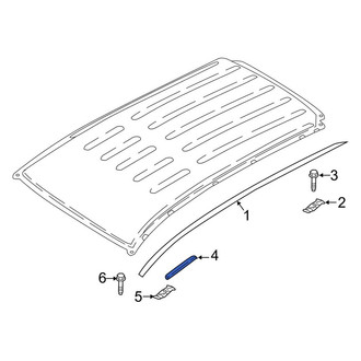 Ford OE - Left Roof Molding Cap