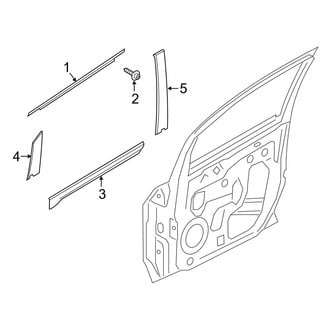Ford OE - Front Door - Exterior Trim
