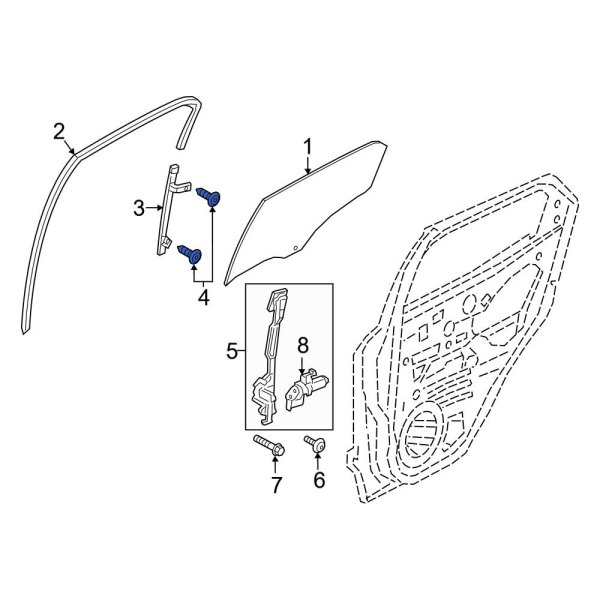 Window Regulator Guide Screw