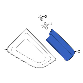 Ford OE - Left Body D-Pillar Molding