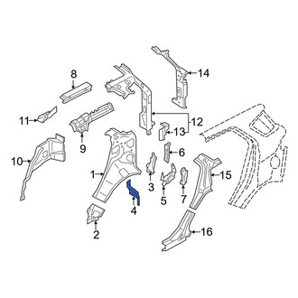 Ford OE - Rear Left Lower Quarter Panel Extension