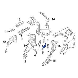 Ford OE - Left Quarter Panel Reinforcement