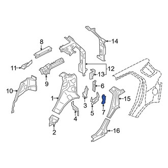 Ford OE - Rear Lower Quarter Panel Vent