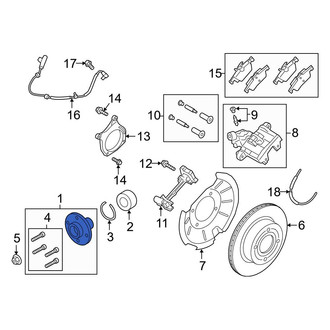 Ford OE - Rear Wheel Hub