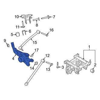 Ford OE - Rear Left Suspension Knuckle