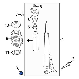 Ford OE - Lower Suspension Shock Absorber Nut