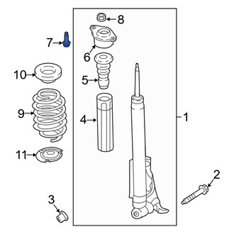 Ford OE - Suspension Shock Absorber Mounting Bolt
