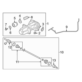 Ford OE - Rear Suspension - Axle & Differential (AWD)