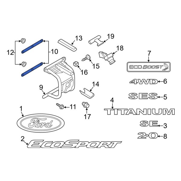 Spare Tire Carrier Spacer