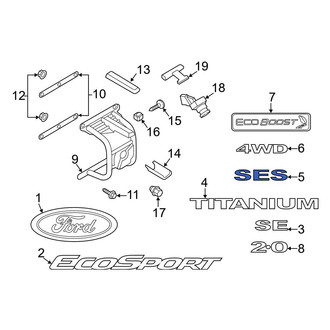 Ford OE - Rear Door Emblem