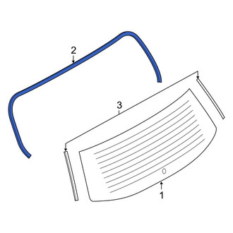 Ford OE - Rear Back Glass Seal
