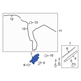 Ford OE - Rear Wiper Motor
