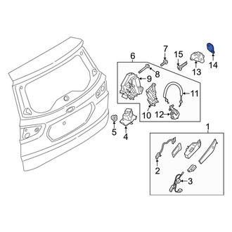 Ford OE - Door Lock Striker Plate Spacer