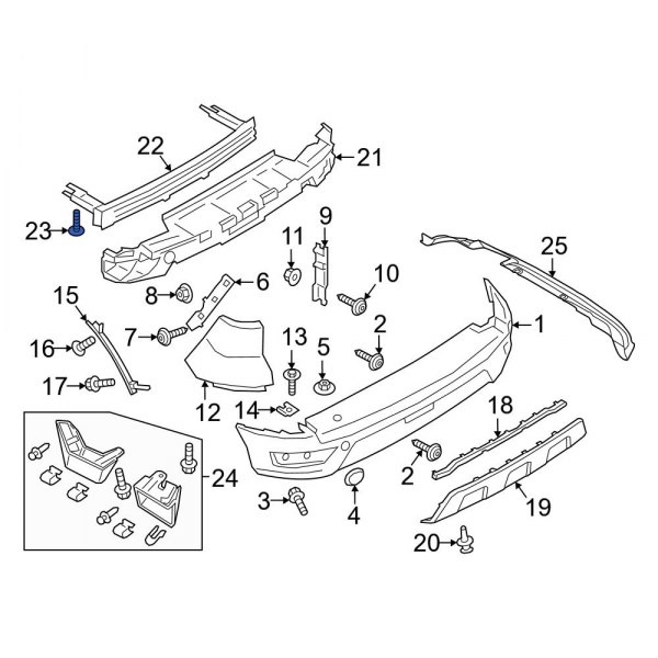 Bumper Impact Bar Bolt