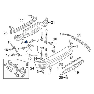 Ford OE - Reflector Panel Nut