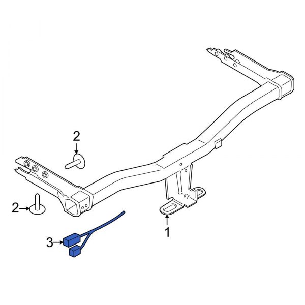Ford OE GN1Z13A576A Rear Trailer Tow Harness Connector