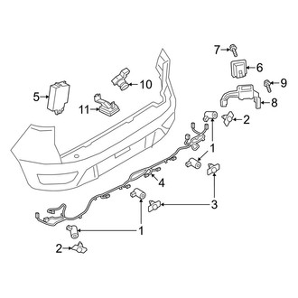 Ford OE - Rear Bumper - Electrical Components