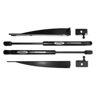 Ford Performance® - Black Powder Coated Hood Lift Kit with Laser Engraved Ford Performance Logo
